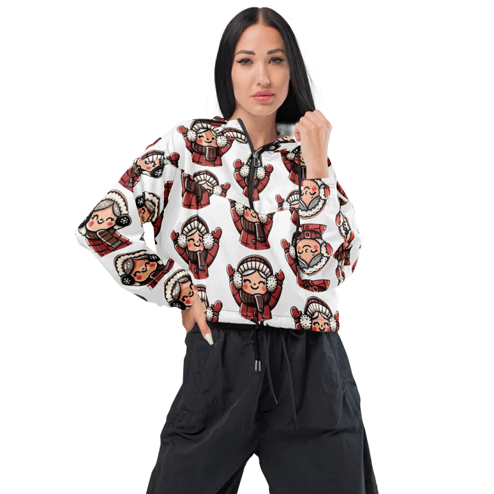Joyful Winter Characters All-Over Print Windbreaker product image (1)