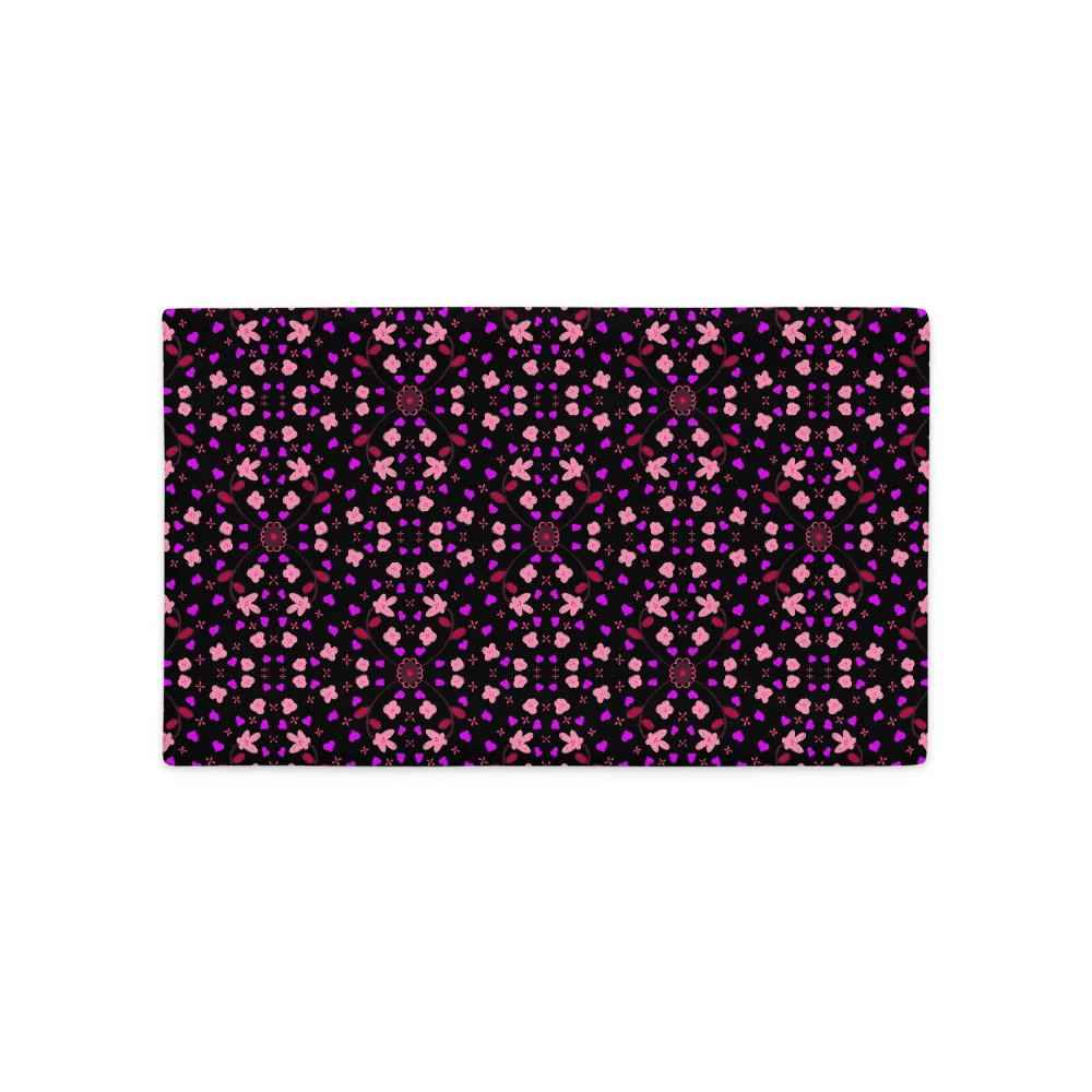 Hearts and Flowers Dark Pillow Case product image (23)