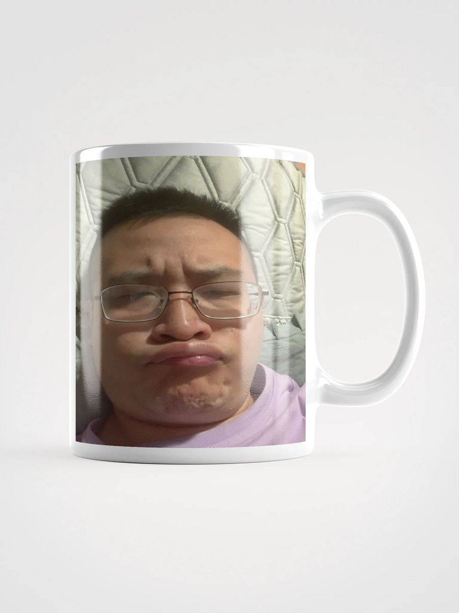 White Glossy Mug : not happy product image (3)