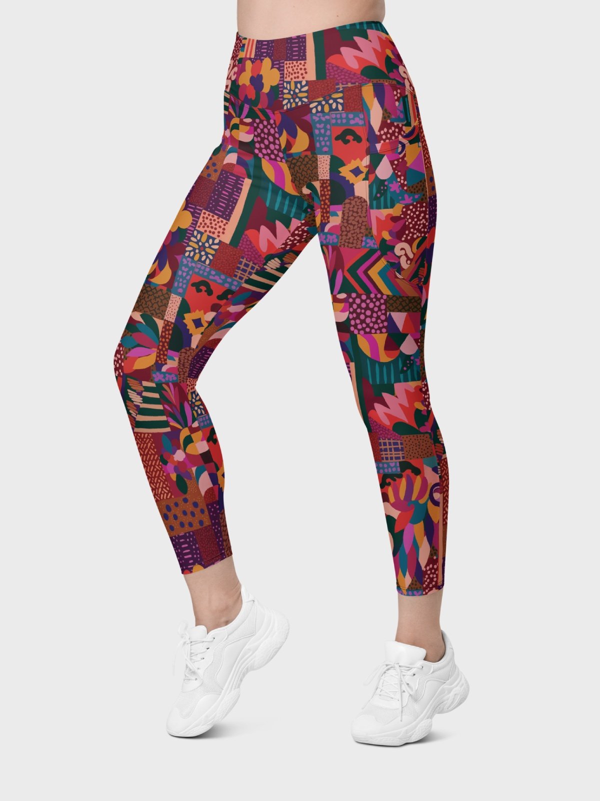 Leggings with Pockets "Abstract African Ethnic Pattern" Printed product image (4)