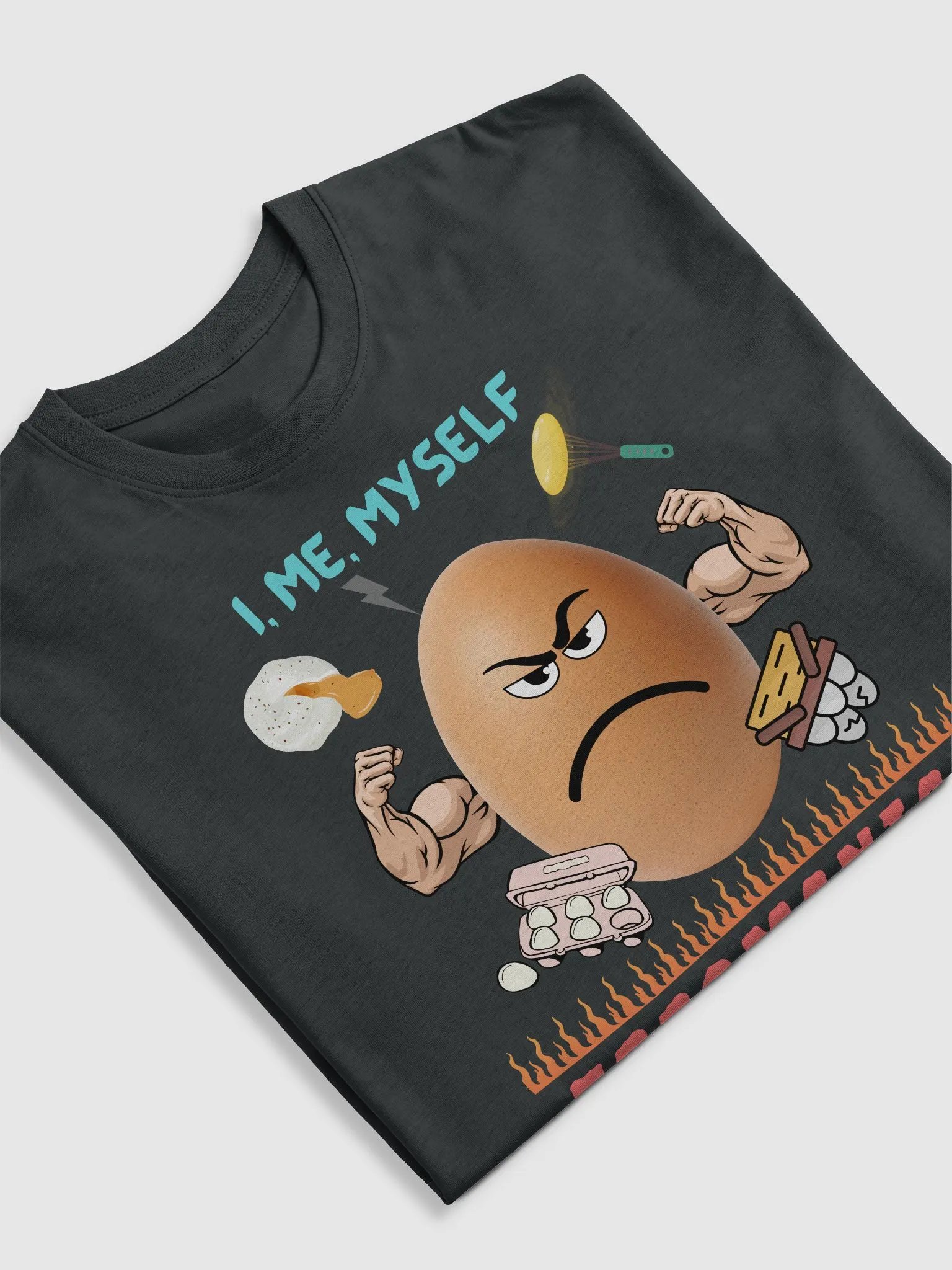 Eggomaniac - Egg with Muscles! Easter Egg Joy T-Shirt product image (5)