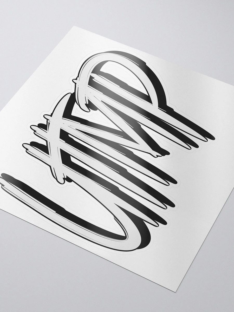 Kiss Cut Sticker - UTMP Logo White product image (1)