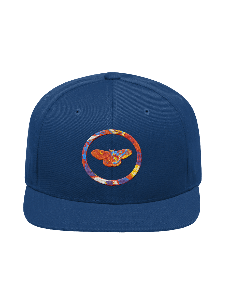 Moth Embroidered Yupoong Wool Blend Snapback Cap product image (1)