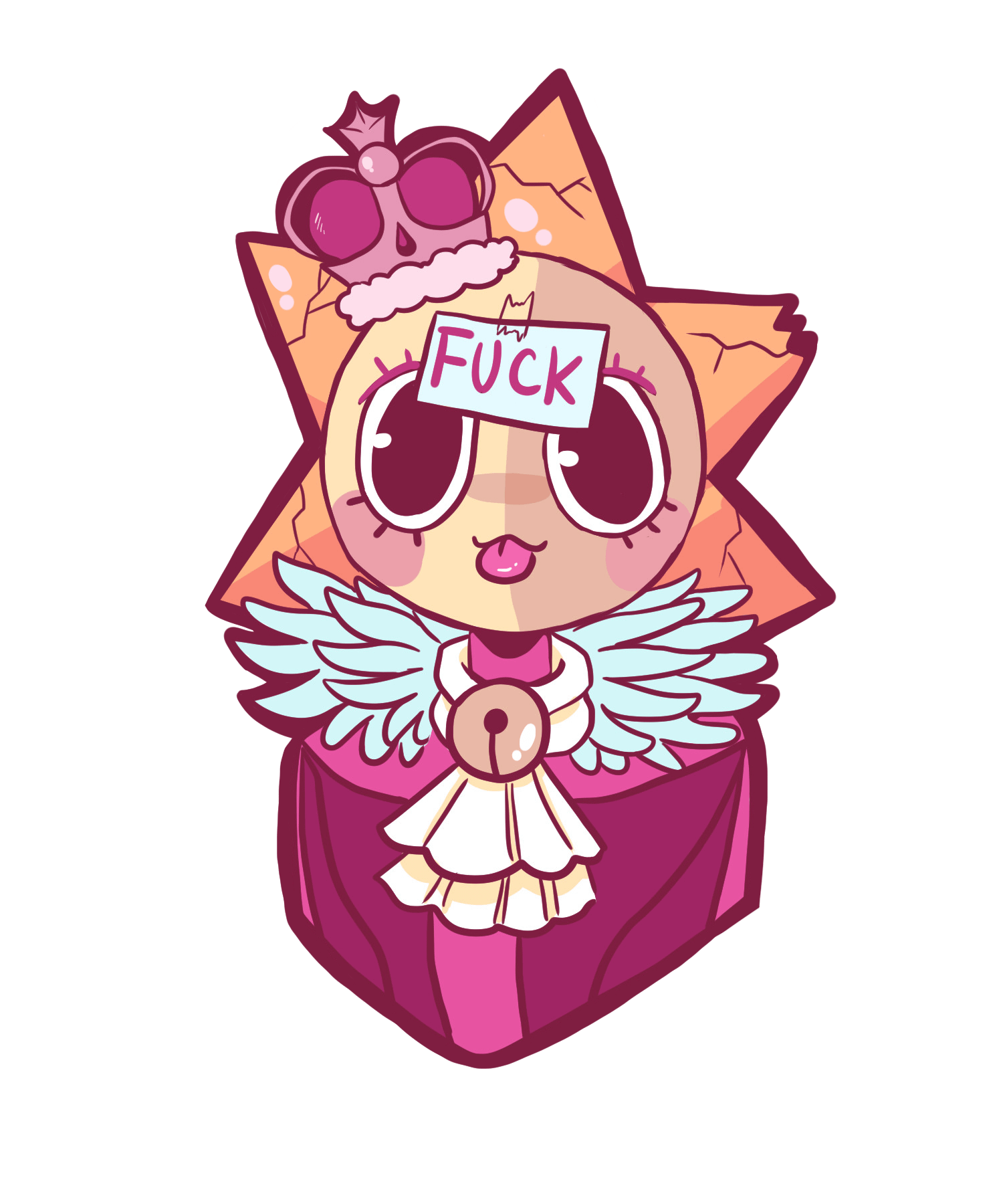 Holographic Dawn Fudge sticker product image (1)