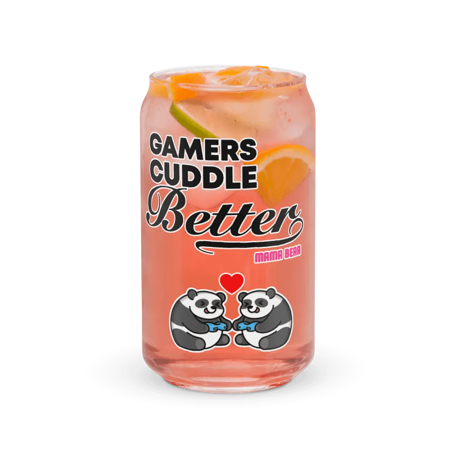 Gamers Cuddle Better Can-Shaped Glass product image (7)