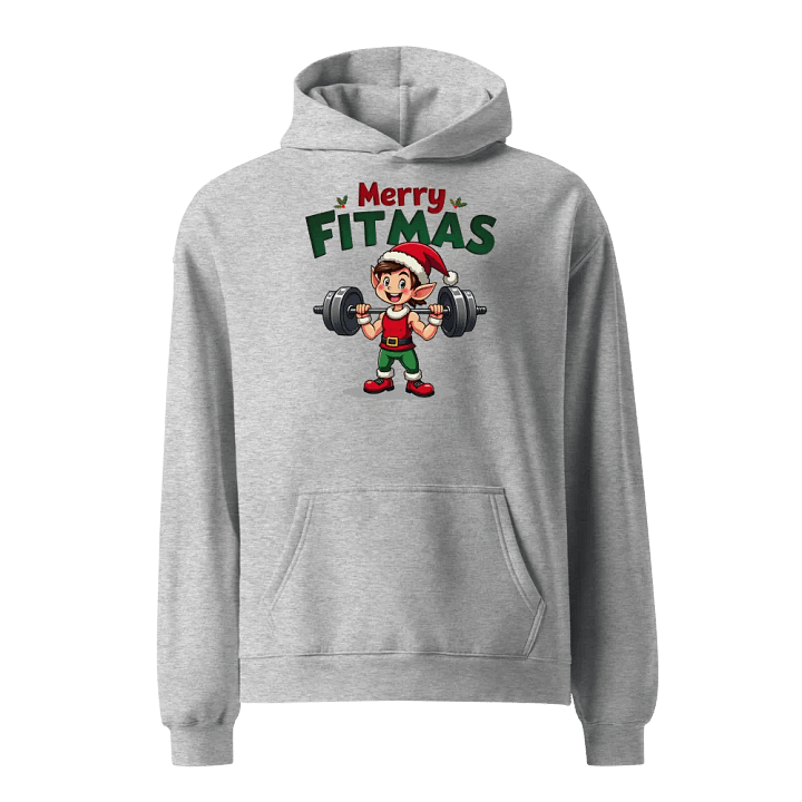 Merry Fitmas Elf Oversized Hoodie product image (1)