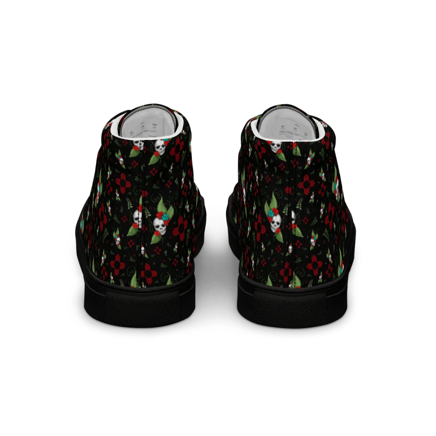 Zia Skull & Roses High Top Canvas Shoes product image (5)