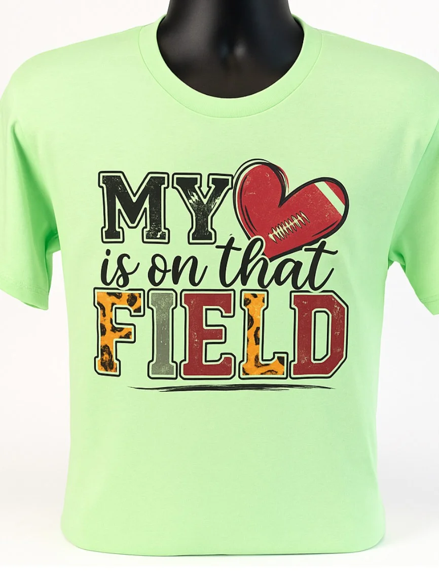 Mom Tee My Heart is on the Field product image (1)