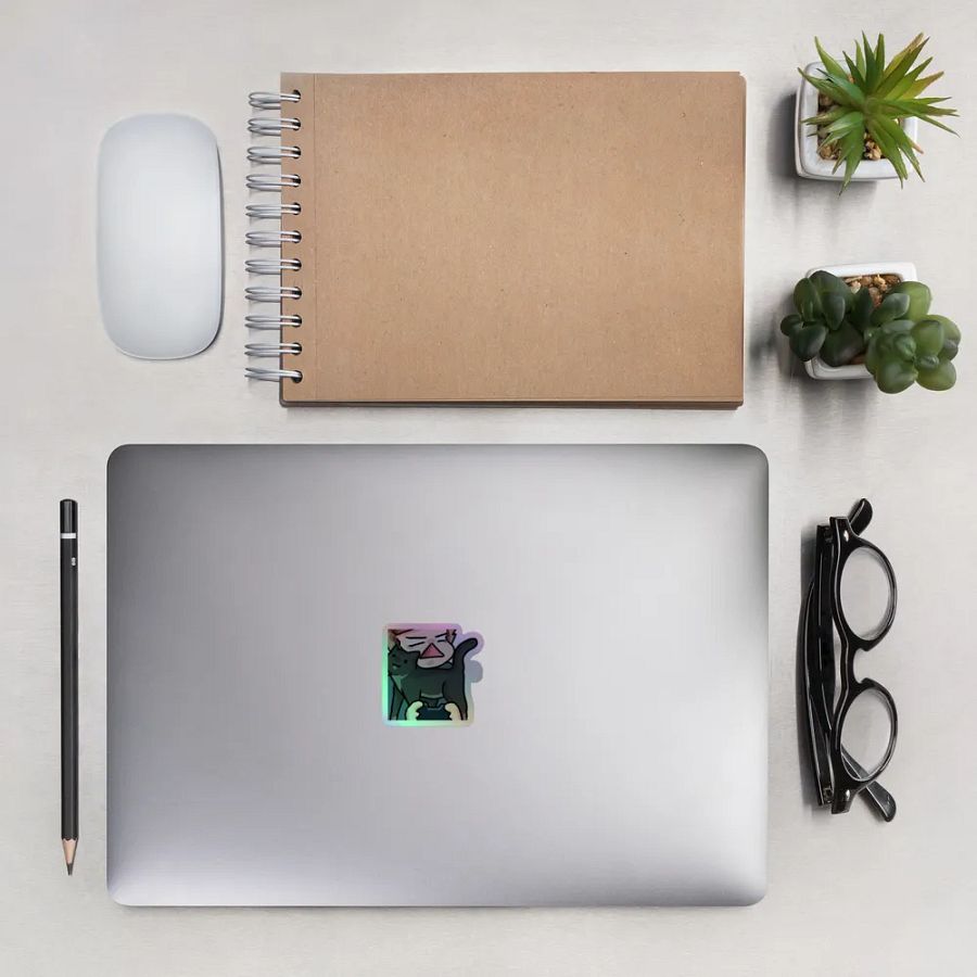 Nellie Distraction Holographic Emote Sticker product image (13)