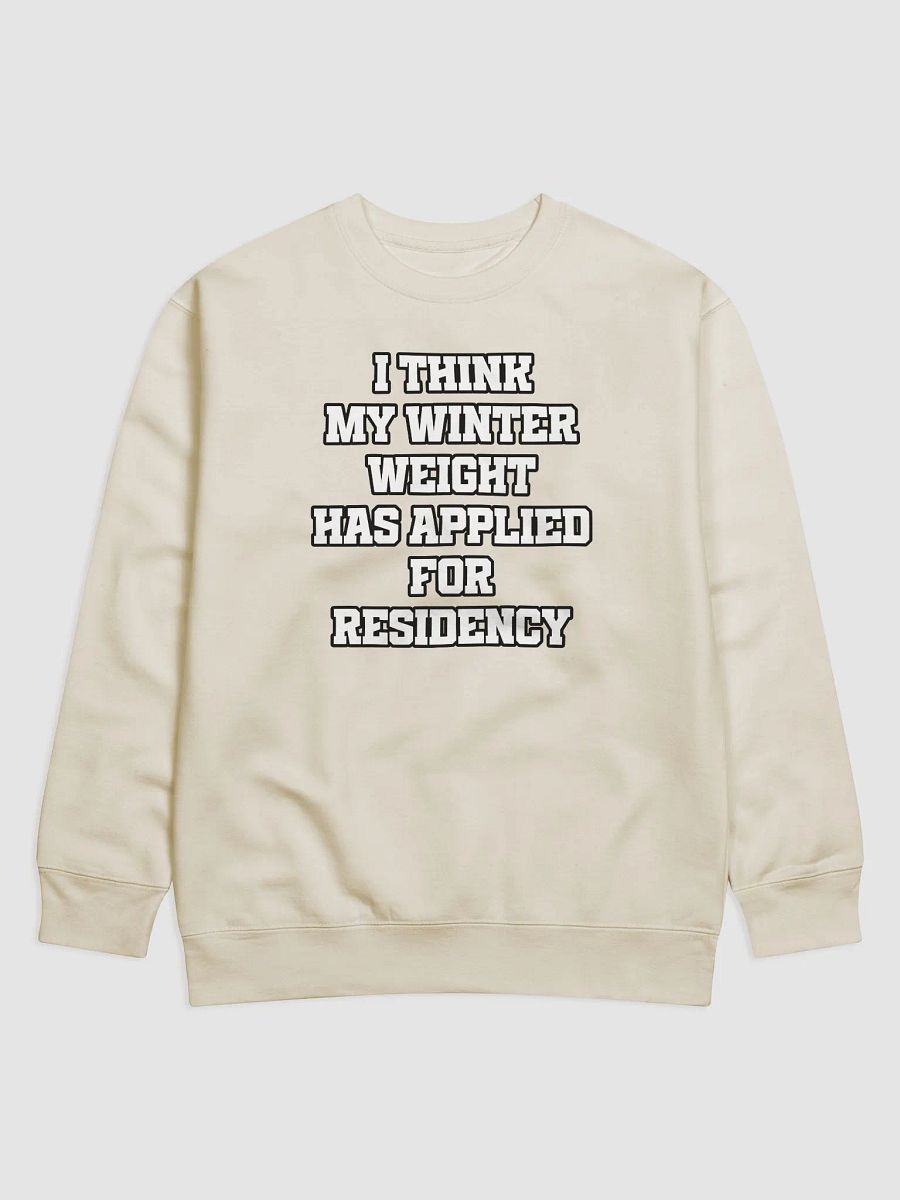 I Think My Winter Weight Has Applied For Residency Sweatshirt product image (28)