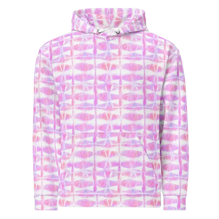 Pink Tie-Dye Relaxed-Fit Hoodie – Soft & Eco-Friendly product image (1)