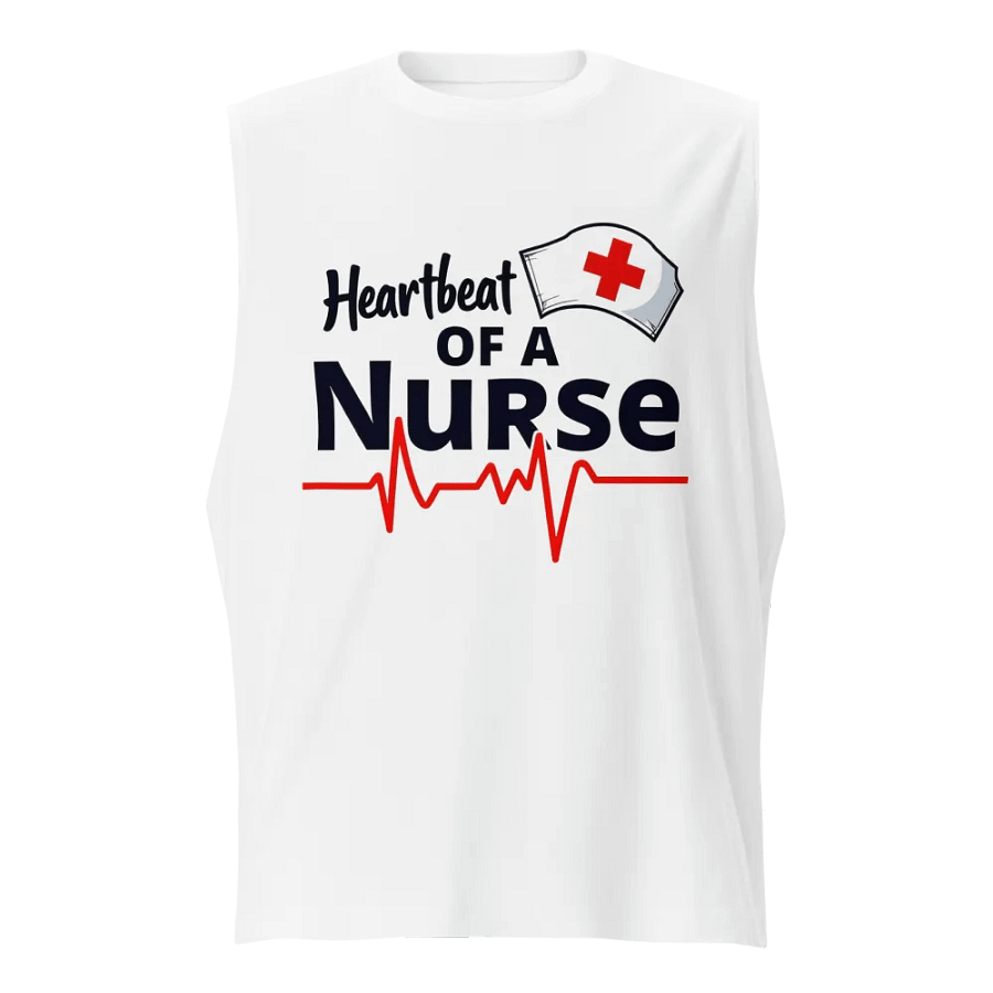 Nurse's Heartbeat Muscle Tank product image (1)