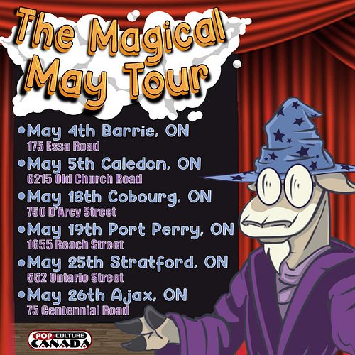 WELCOME to the Magical May Tour!!!
This month I will be traveling all around the GTA exhibiting my work at several of #popcul...