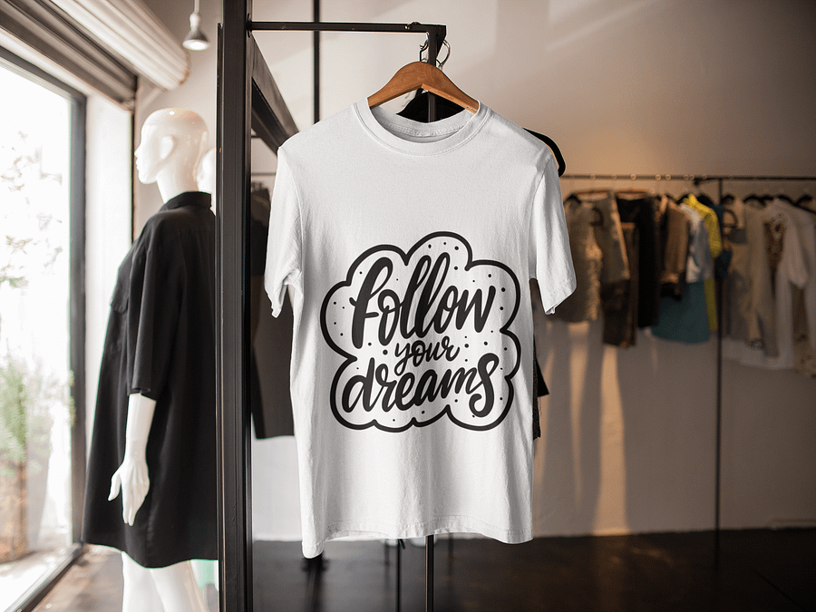 Follow Your Dreams White Unisex T-Shirt product image (3)