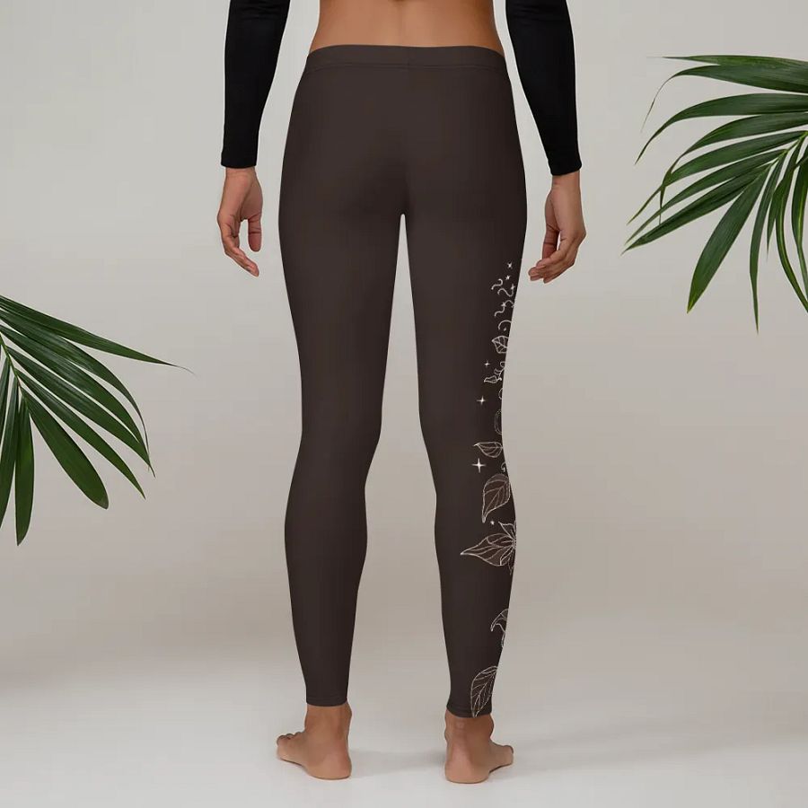 Night Sky Vines Yoga Leggings product image (7)