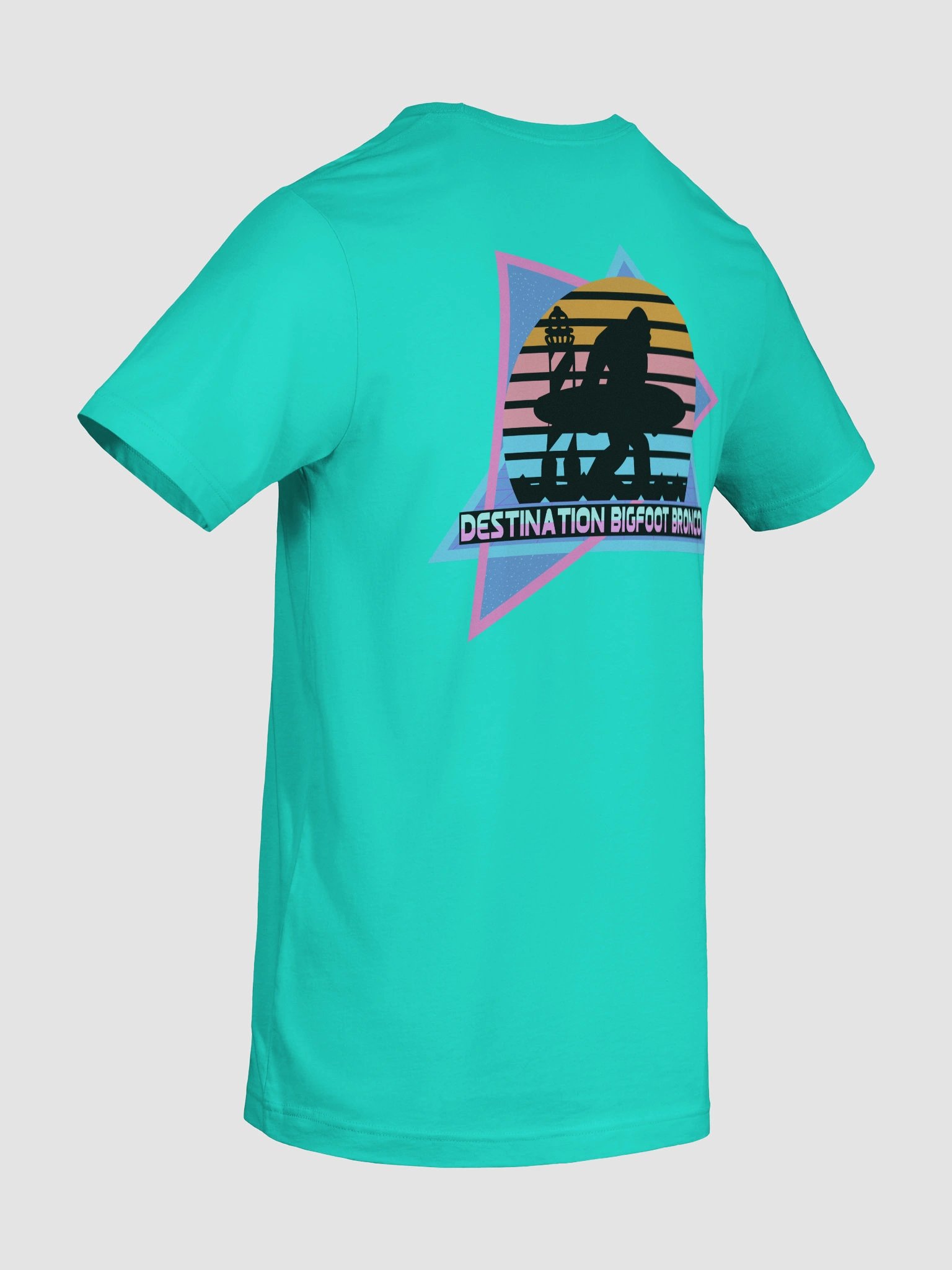 Destination Bigfoot Bronco Retro-Inspired T-Shirt (Teal) product image (10)