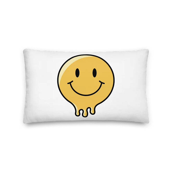 Melting Smiley All-Over Print Pillow product image (2)