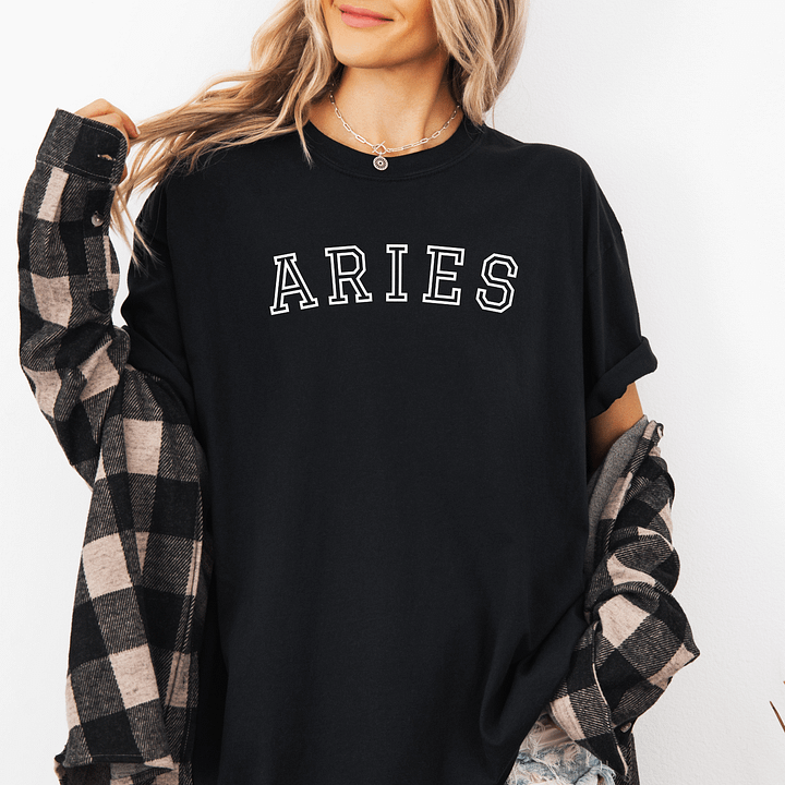 Aries Zodiac Comfort Colors Shirt product image (1)