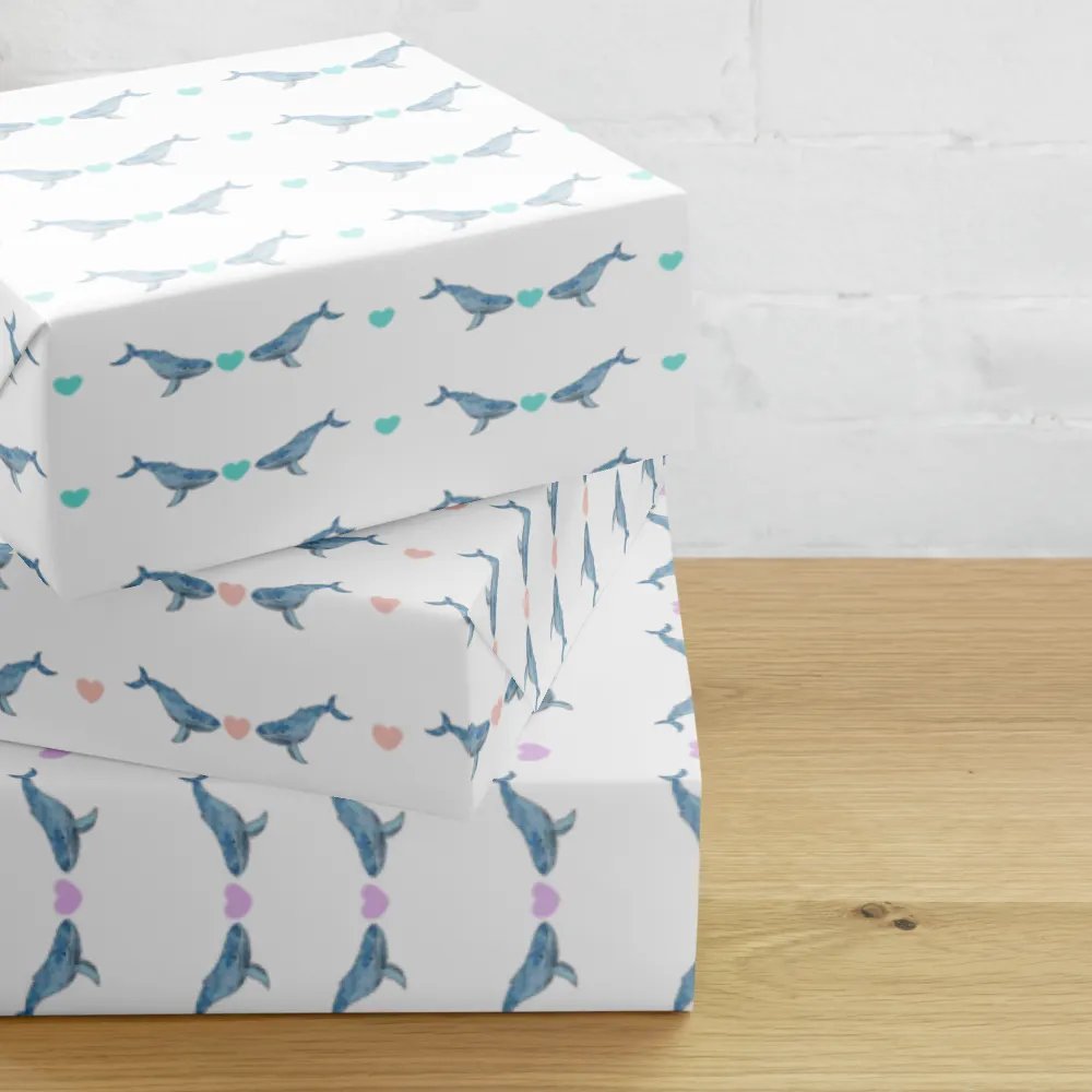 Humpback Whale Wrapping Paper product image (1)