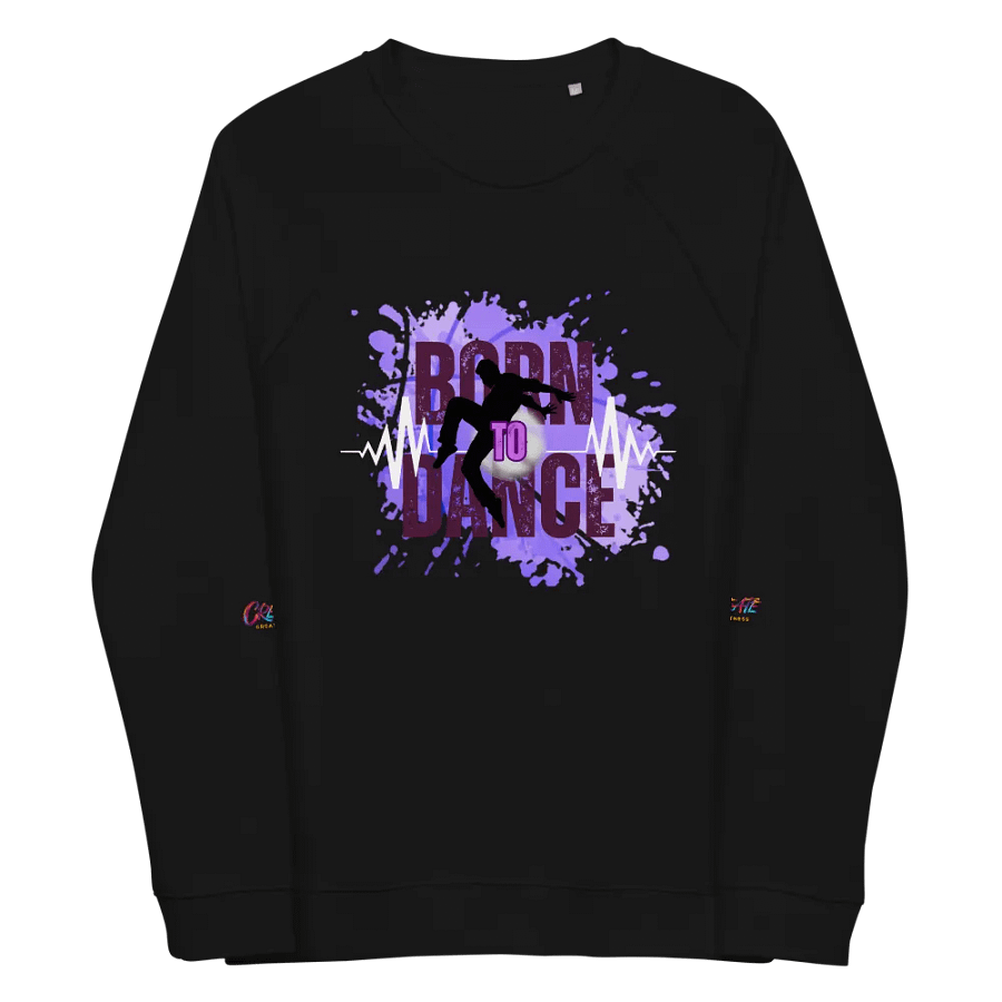Energize Born to Dance His Silhouette Organic Sweatshirt product image (6)