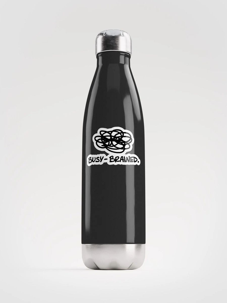 BUSY-BRAINED (bubble design) stainless steel water bottle product image (2)