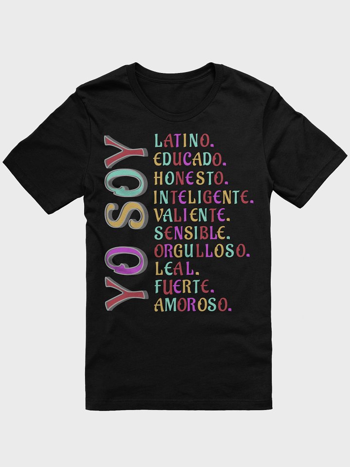 Yo Soy I Am Latino Pride Adjectives T-Shirt product image (31)