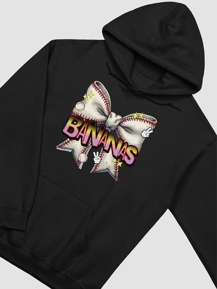Bananas Bow Baseball Bliss Hoodie product image (2)