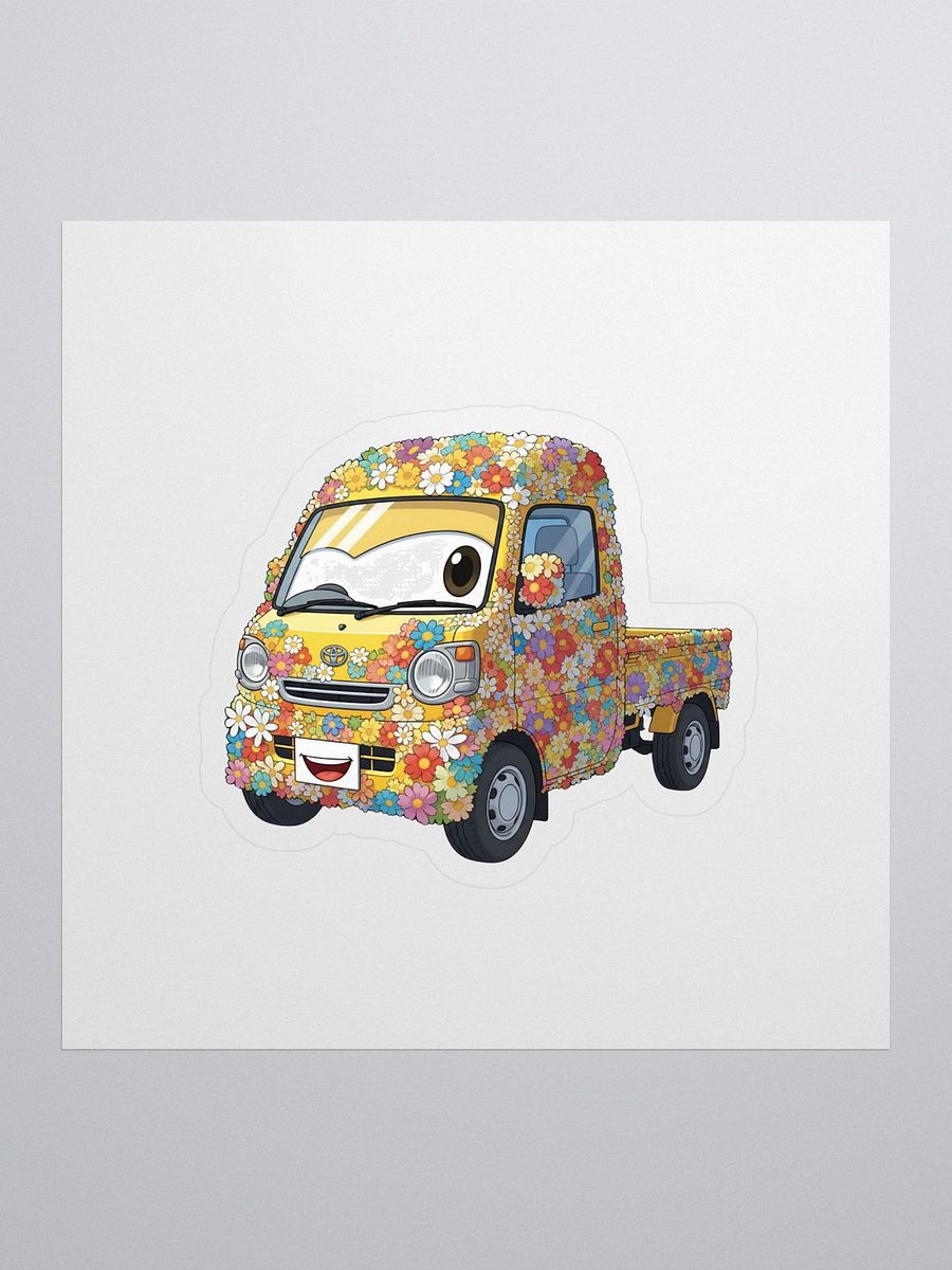 Flower Power Kei Truck Sticker product image (1)