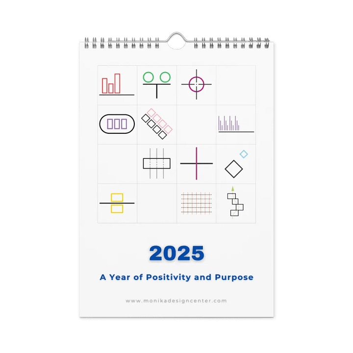 Implied 2025 Calendar : A Year of Positivity and Purpose-Now $10.50 Use promo code VIBES4LOVE at checkout product image (2)