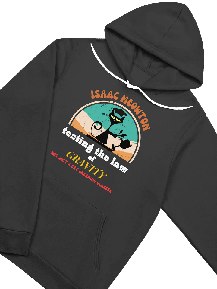 Isaac Meowton Cat Lover Hoodie product image (2)