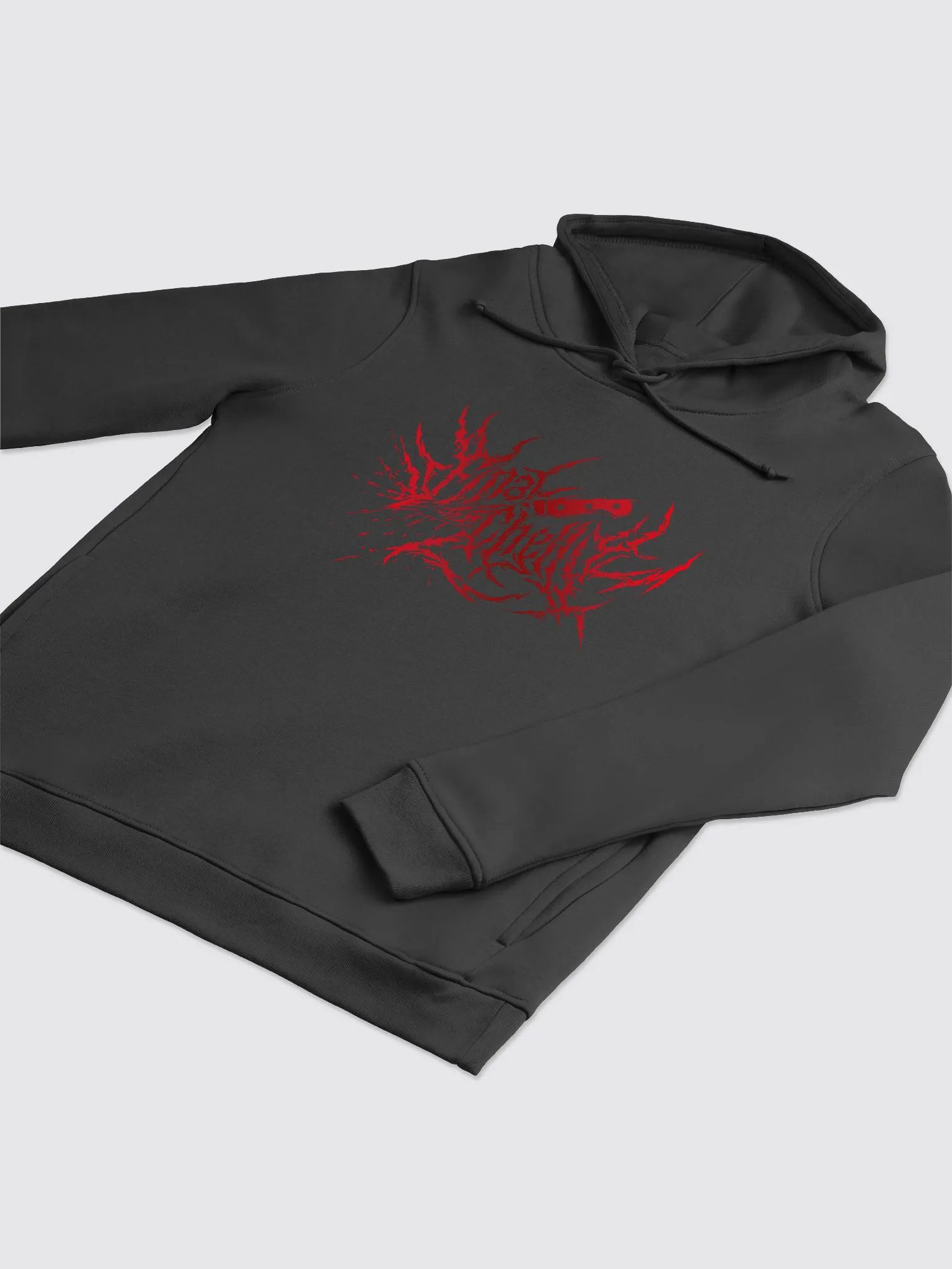 Keep It Metal Red Logo Womens Organic Printed Hoodie product image (3)