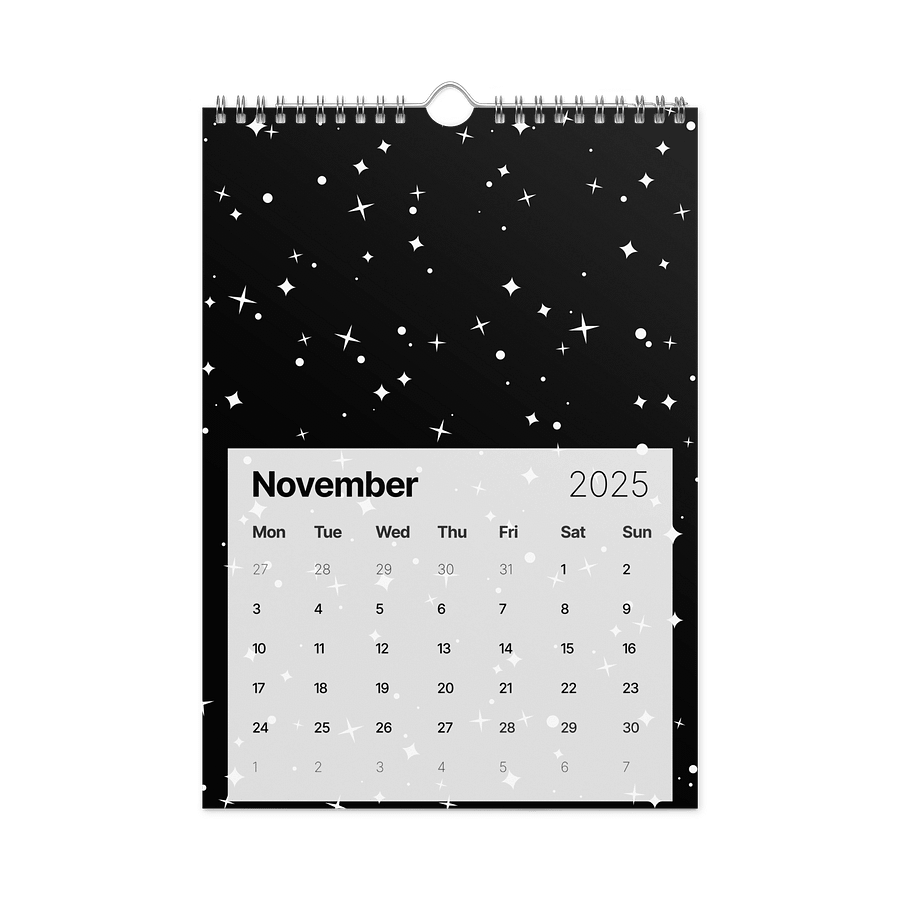 Starry Nights 2025 Customizable Wall Calendar product image (11)