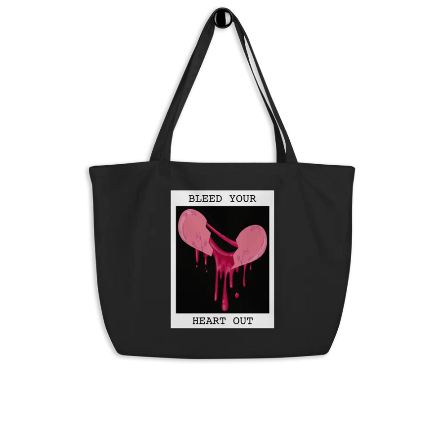 Bleed Your Heart Out Tote Bag (Digital) product image (5)