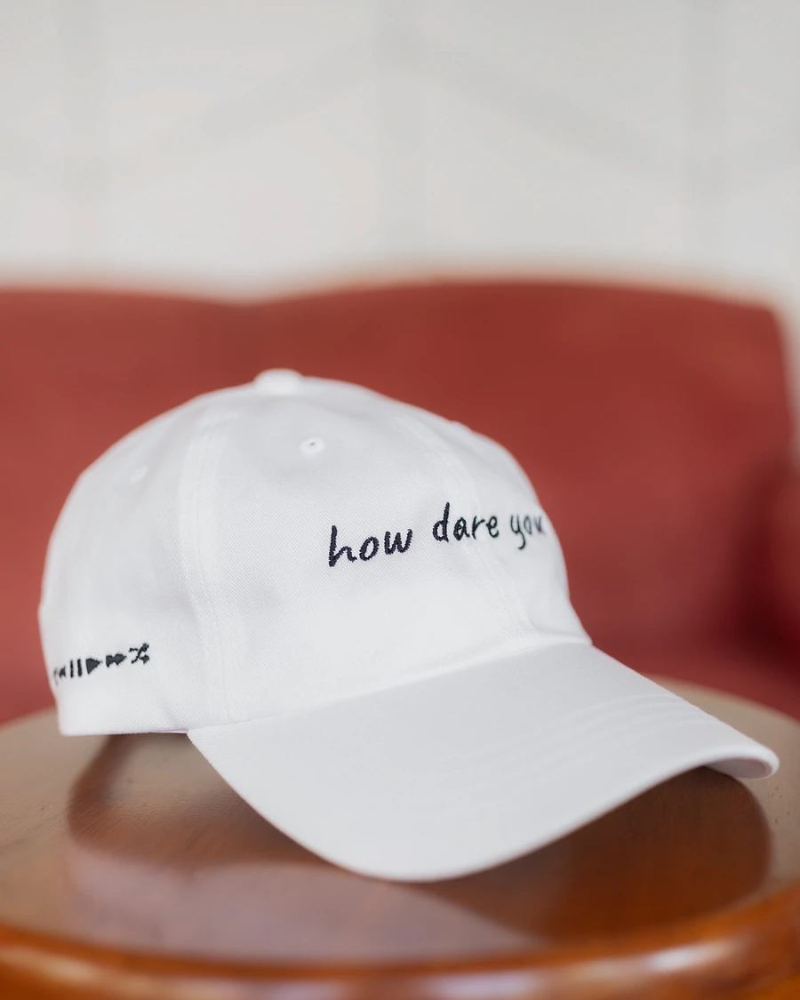 How Dare You Hat - White product image (2)