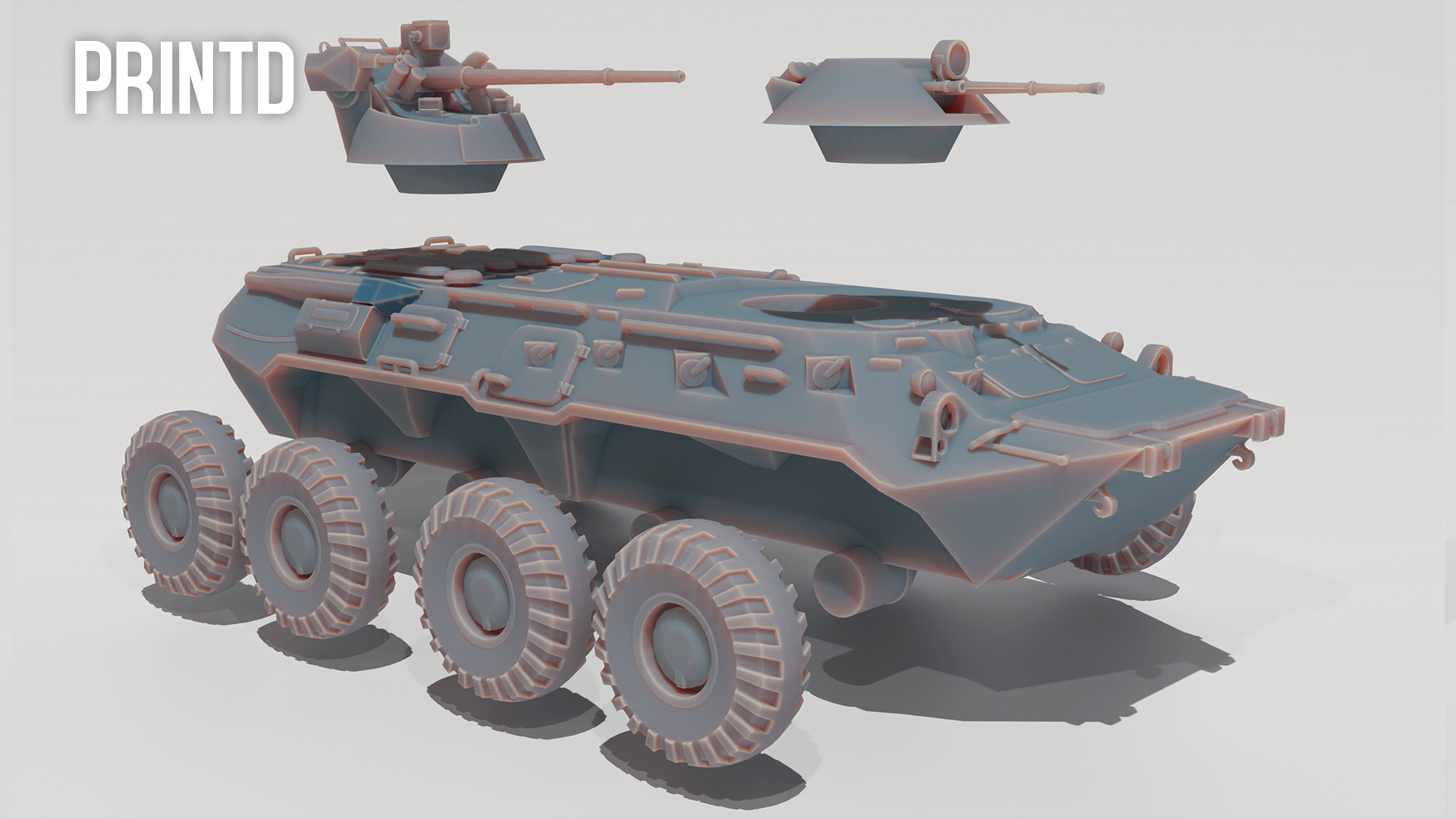 BTR-80/82 War Vehicle - Modern Warfare Wargame Hobby Resin Scale Models product image (2)
