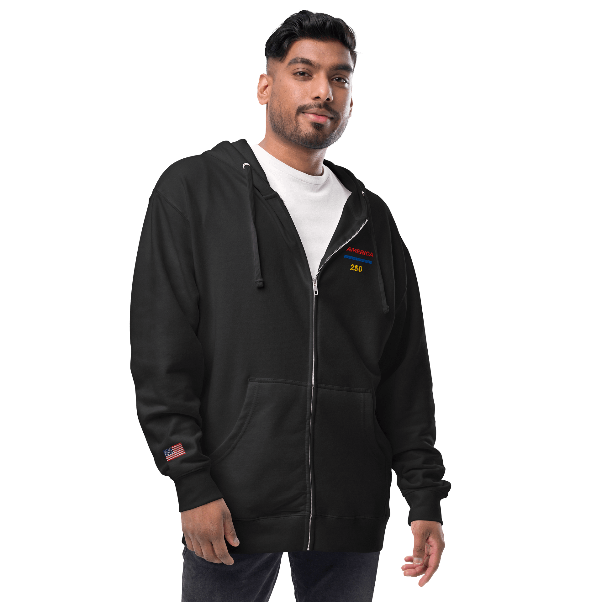 Patriotic Freedom Zip-Up Hoodie product image (2)