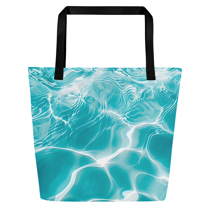 Tote Bag: Refreshing Coolness Shimmering Water Patterns Aquatic Elegance Design product image (1)
