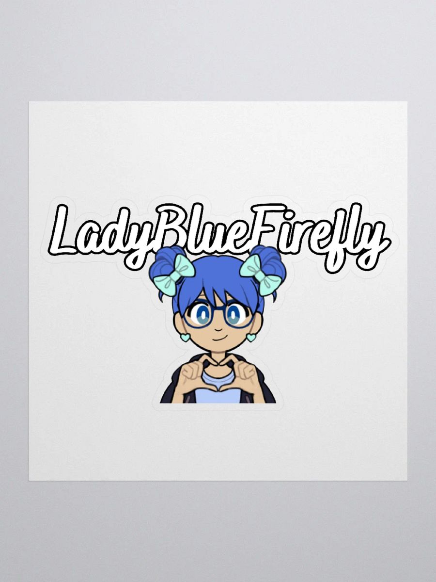 LadyBlueFirefly PNG Hand Heart Sticker product image (1)