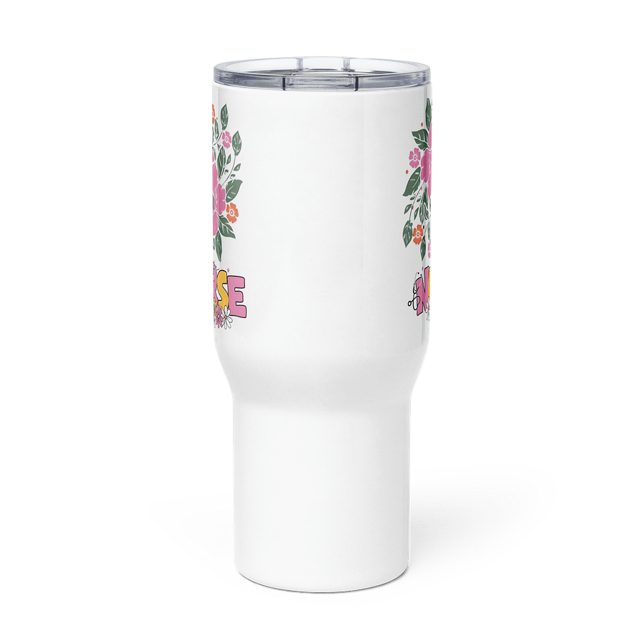 Travel Mug with a Handle (Nurse Lettering) product image (2)