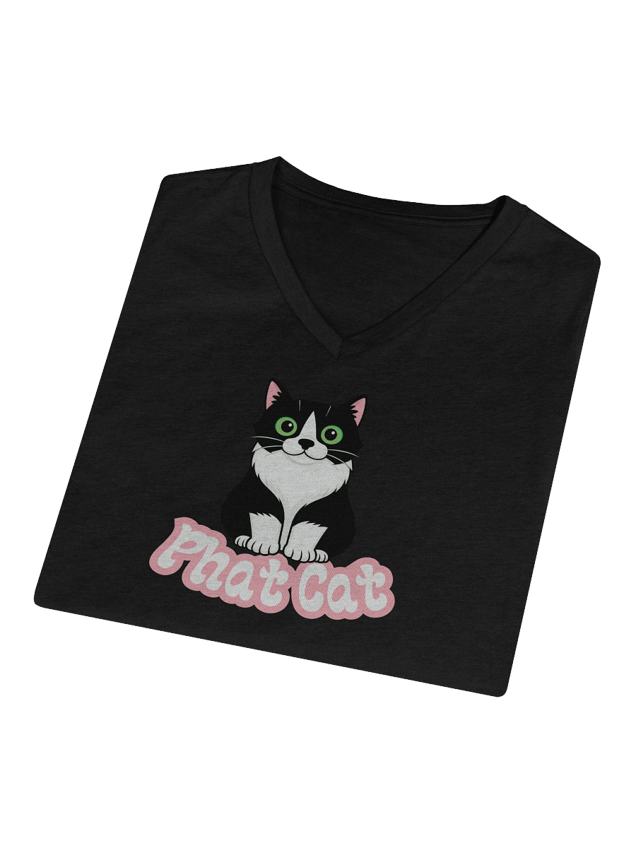 Phat Cat Women's Soft V-Neck (Pink) product image (4)