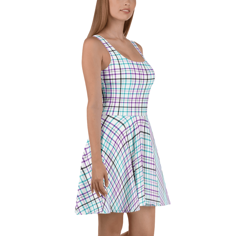 White Plaid Dress product image (3)