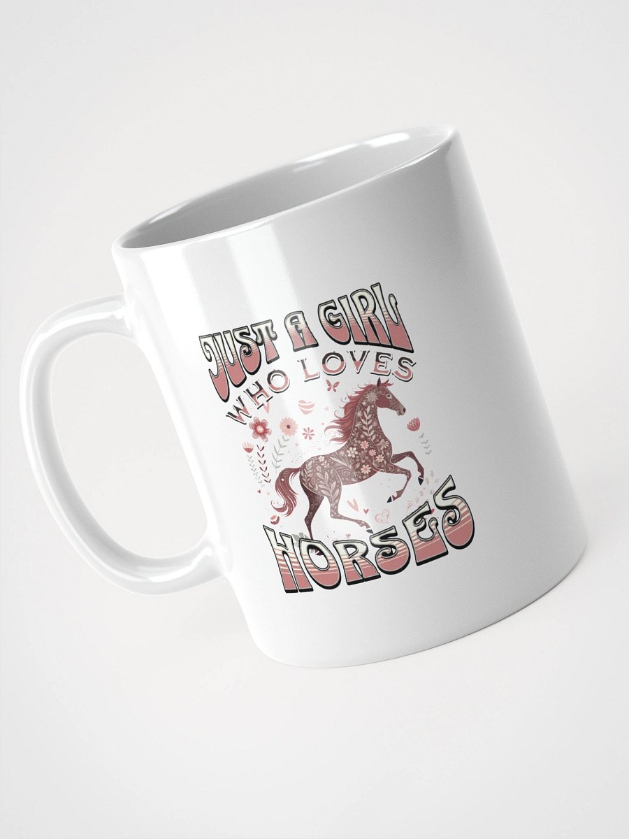 Just A Girl Who Loves Horses Floral Mug product image (6)