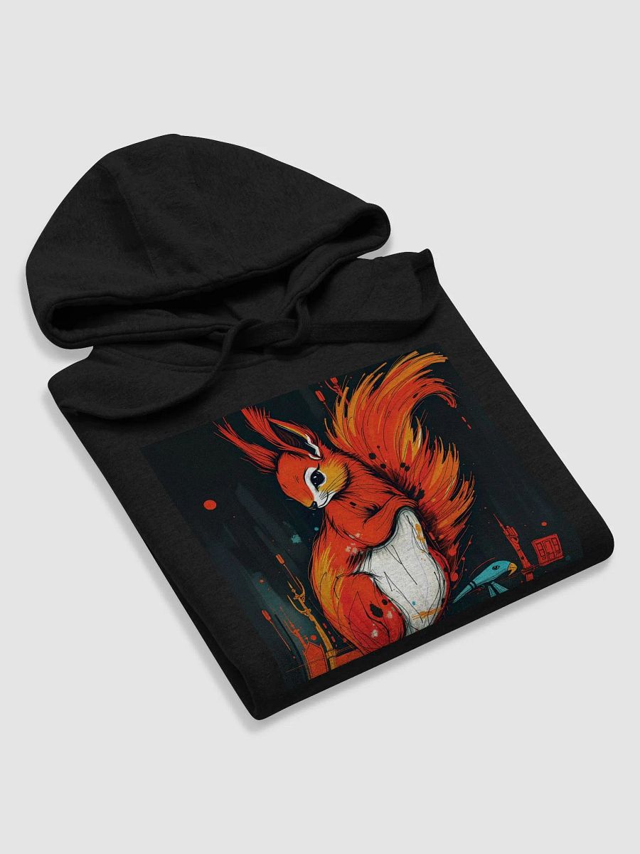 gorgeous neo impressionism X art nouveau x surrealism red squirrel Cozy Cotton Haven Hoodie product image (5)
