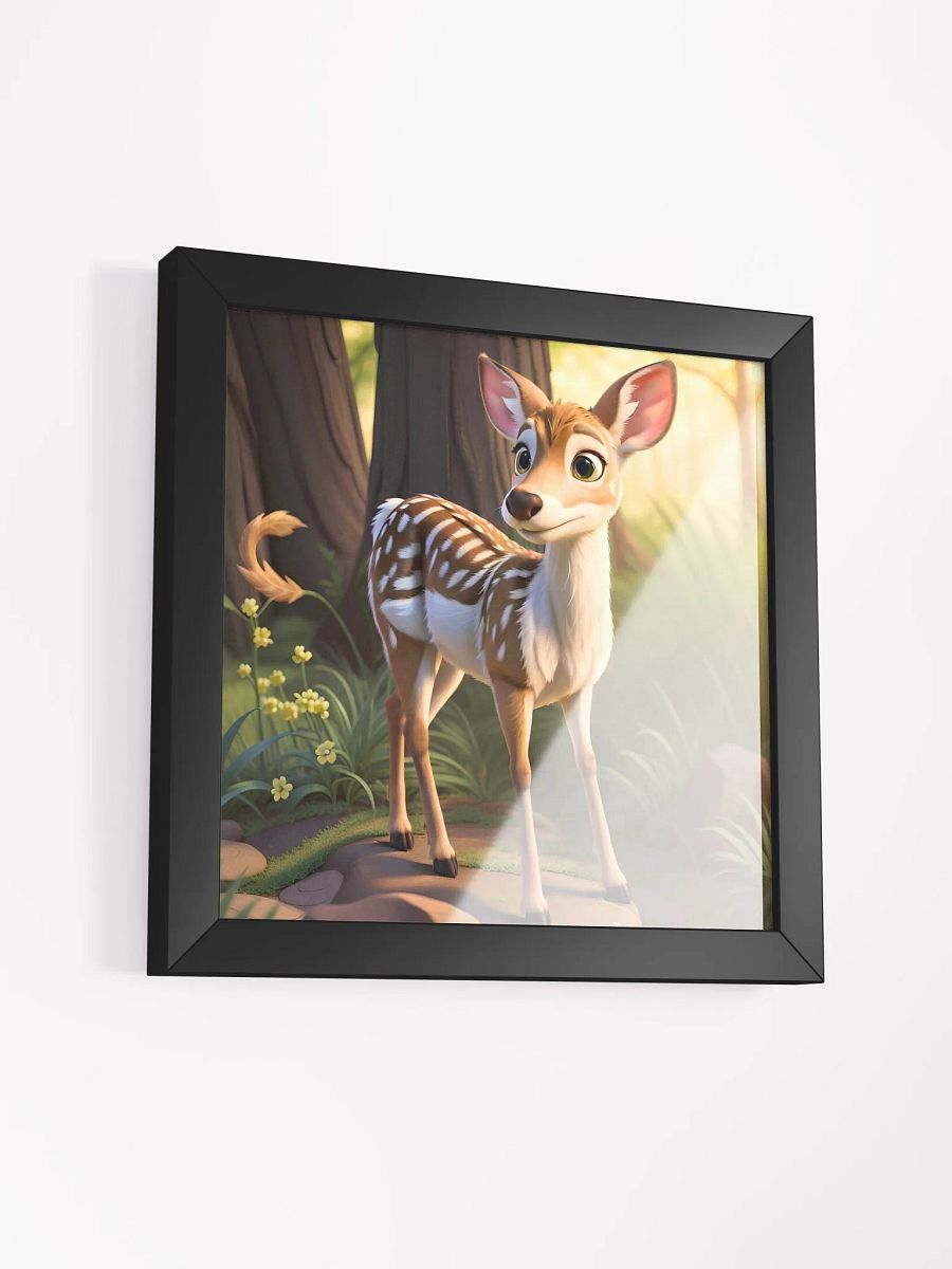 Endangered Species - Mexico - White Tailed Deer Eco-Friendly Ayous Wood Framed Poster product image (3)