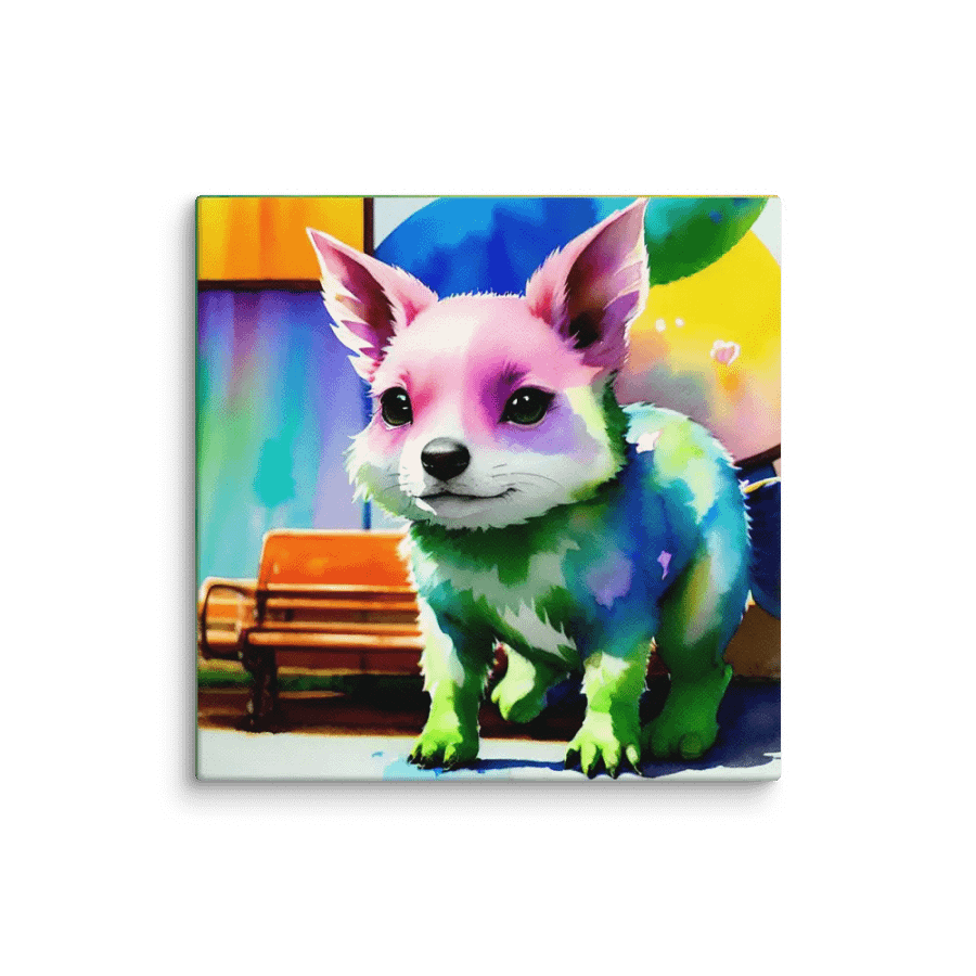 Cute Dog Digital Painting - v10 product image (1)