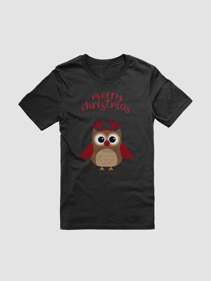 Reindeer Owl Merry Christmas T-Shirt product image (1)