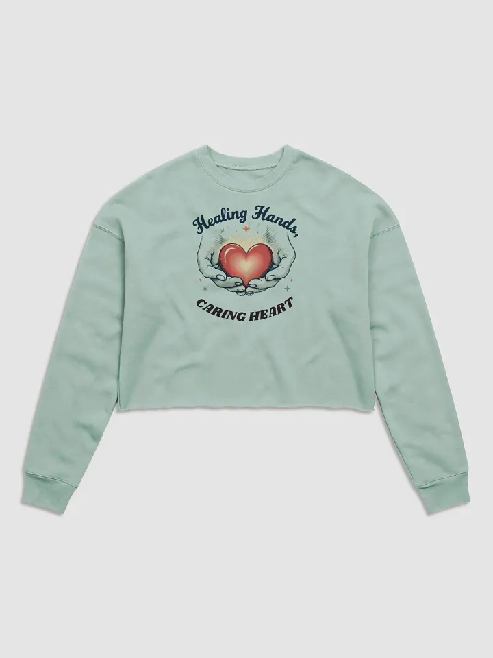 Healing Hands Crop Sweatshirt product image (1)