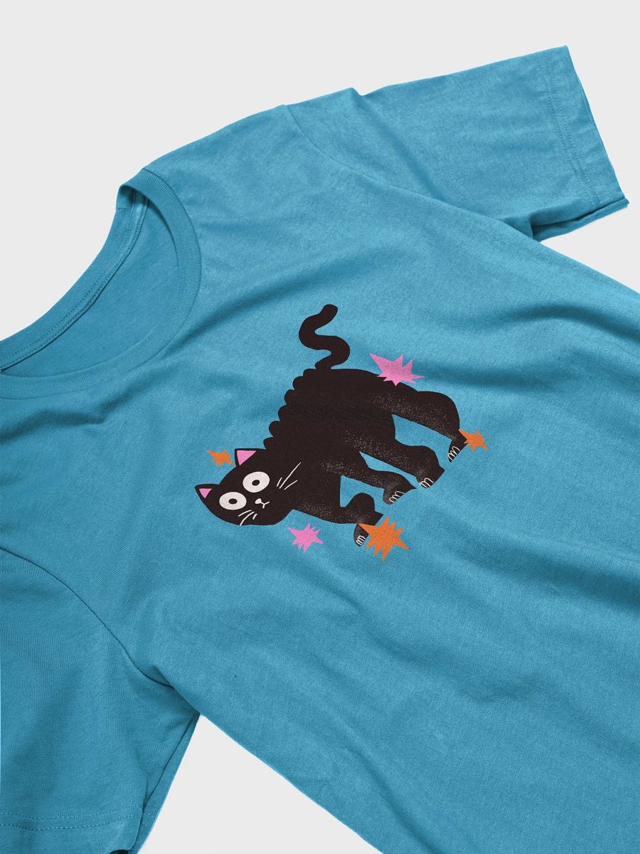 Whiskered Starry Night Cat T-Shirt product image (18)