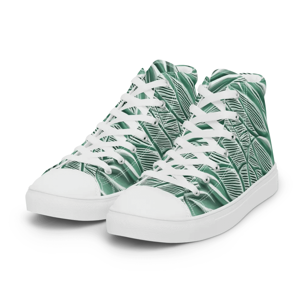Women's Seafoam Green Abstract Animal Print High Tops product image (16)