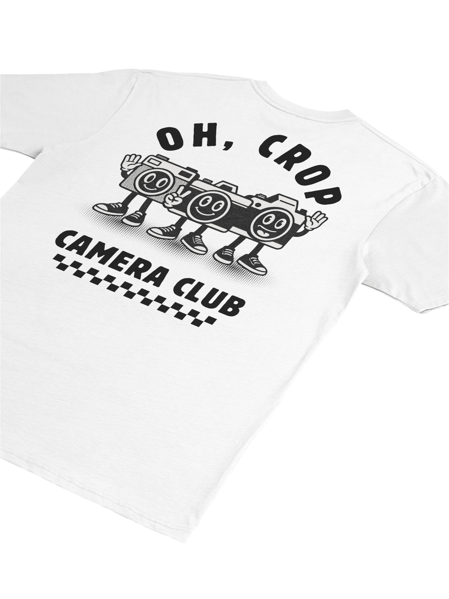 Oh Crop Camera Club Vintage Graphic Tee (White) product image (4)